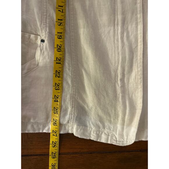 JM Collection WOMAN 100% Linen Zip Jacket - Picture 7 of 8